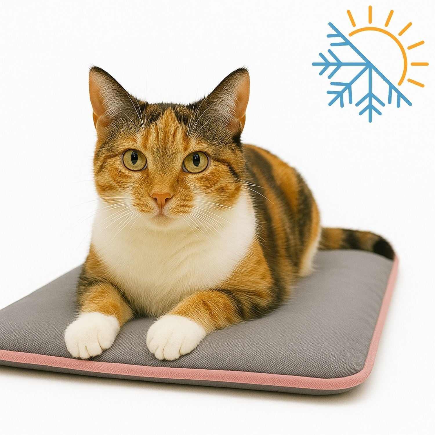 Petbebek™ Termal Mat 2’si 1 Arada Jel Dolgulu, Kışın Isıtıcı & Yazın Serinletici Etkili Kedi Ve Köpek Matı (Gri)