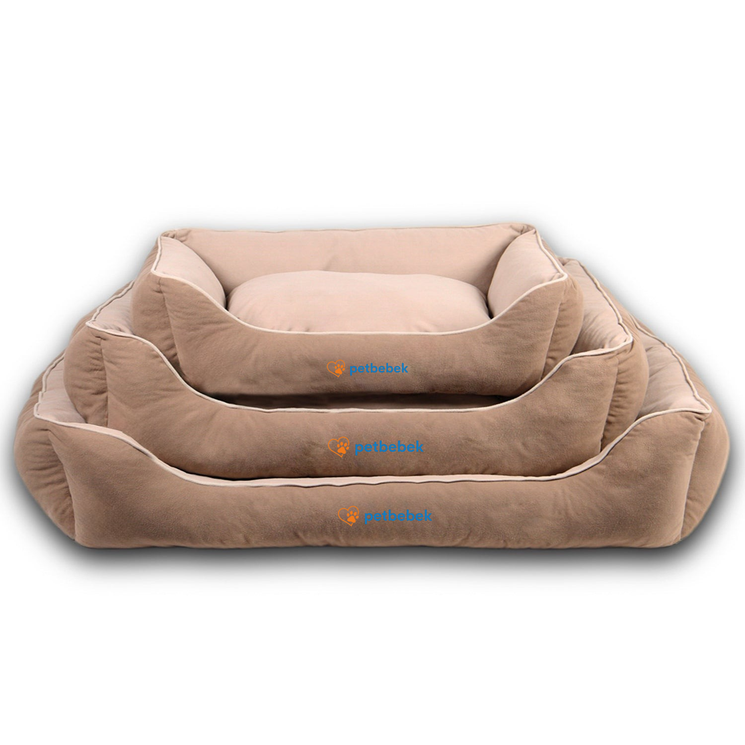 Petbebek™, Çift Taraflı Minderli, Ultra Yumuşak, Kaydırmaz Tabanlı, Yıkanabilir Kedi ve Köpek Yatağı