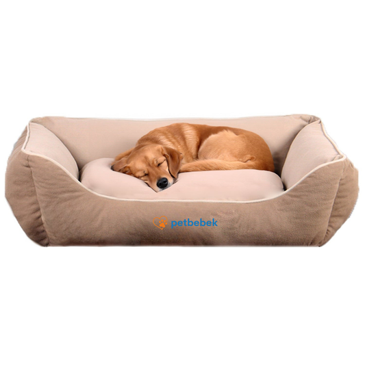 Petbebek™, Çift Taraflı Minderli, Ultra Yumuşak, Kaydırmaz Tabanlı, Yıkanabilir Kedi ve Köpek Yatağı