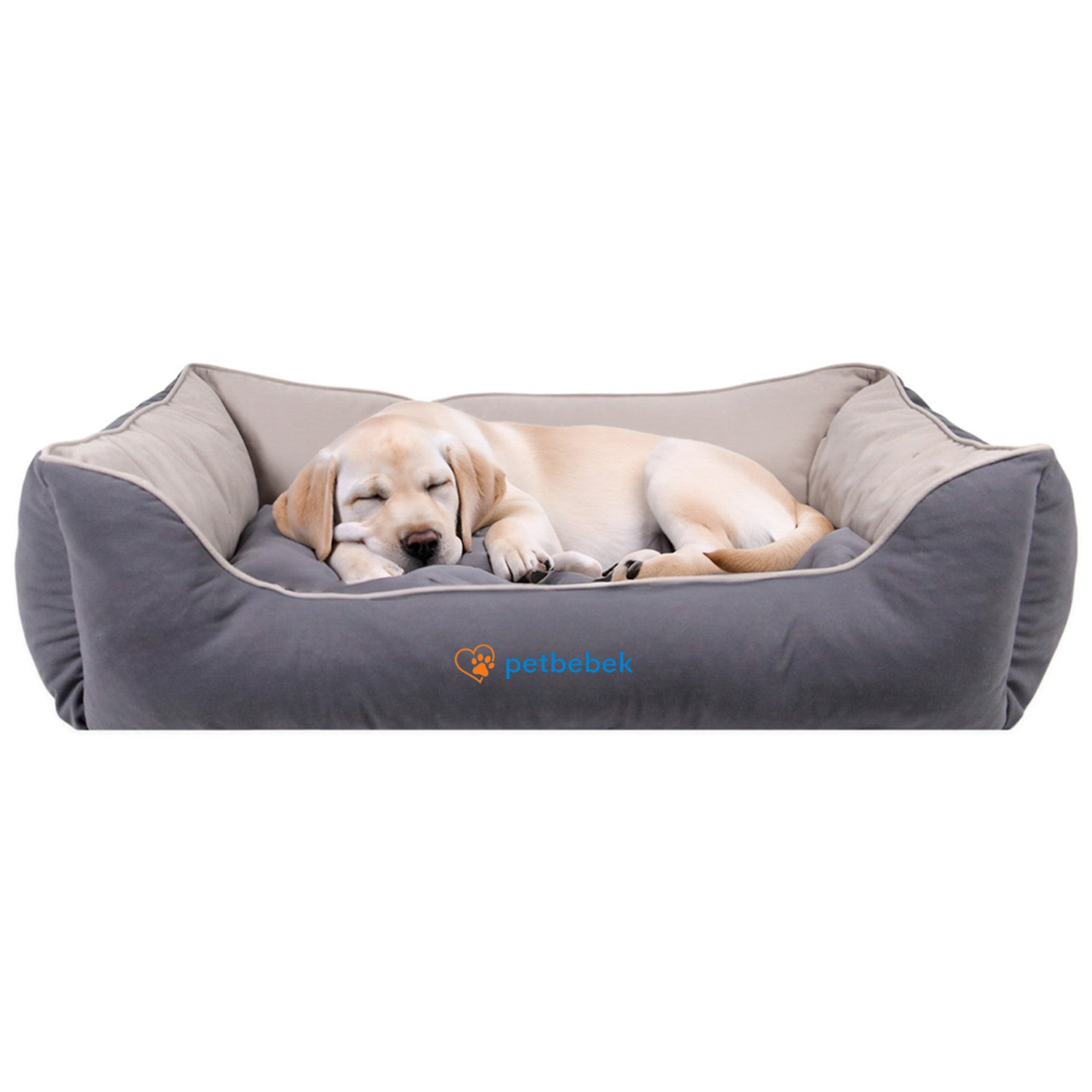 Petbebek™, Çift Taraflı Minderli, Ultra Yumuşak, Kaydırmaz Tabanlı, Yıkanabilir Kedi ve Köpek Yatağı