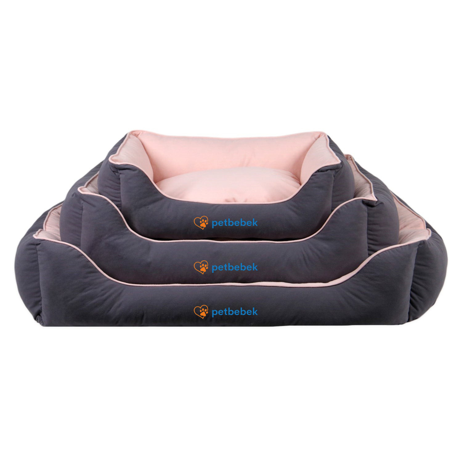 Petbebek™, Çift Taraflı Minderli, Ultra Yumuşak, Kaydırmaz Tabanlı, Yıkanabilir Kedi ve Köpek Yatağı