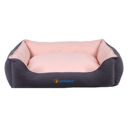 Petbebek™, Çift Taraflı Minderli, Ultra Yumuşak, Kaydırmaz Tabanlı, Yıkanabilir Kedi ve Köpek Yatağı