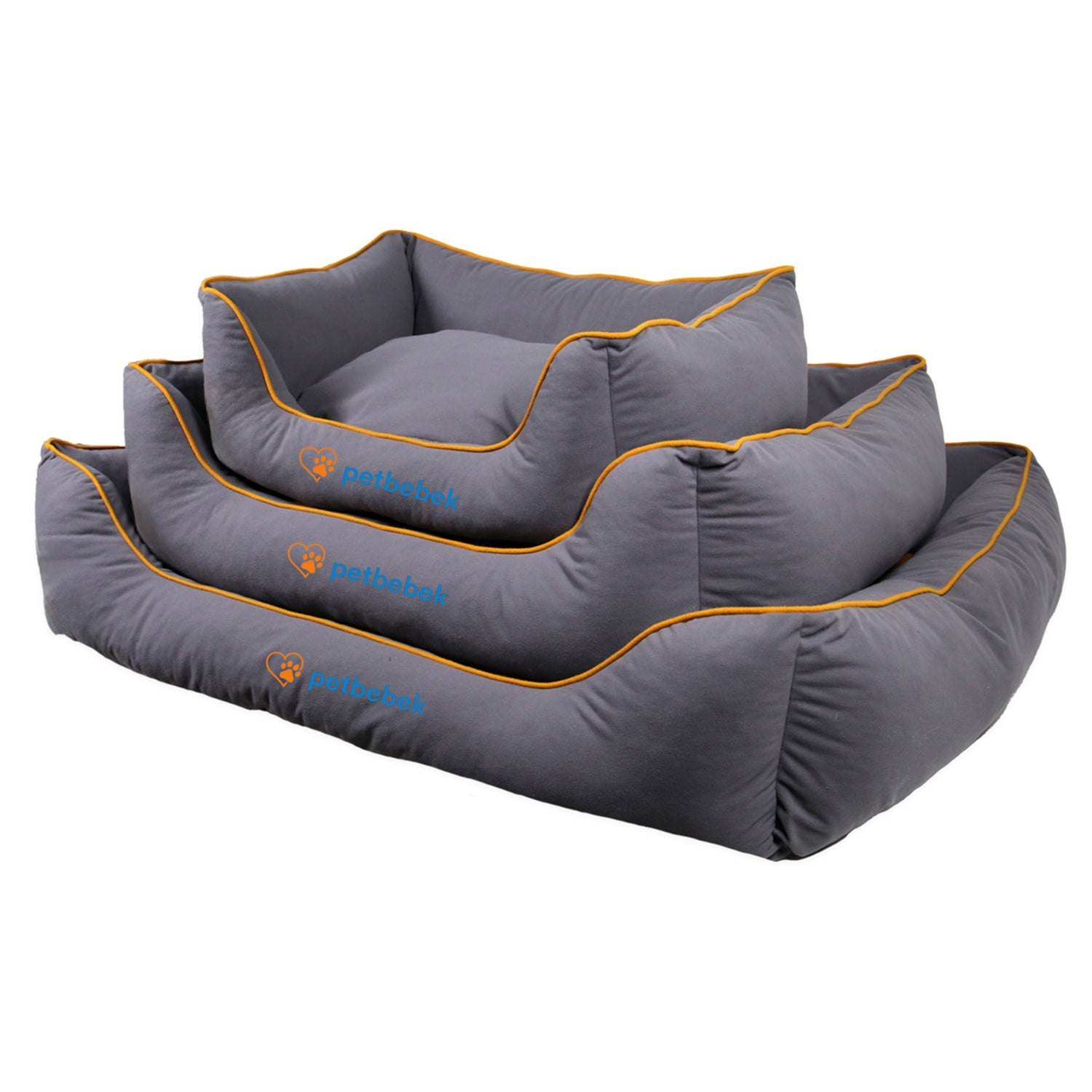 Petbebek™, Çift Taraflı Minderli, Ultra Yumuşak, Kaydırmaz Tabanlı, Yıkanabilir Kedi ve Köpek Yatağı