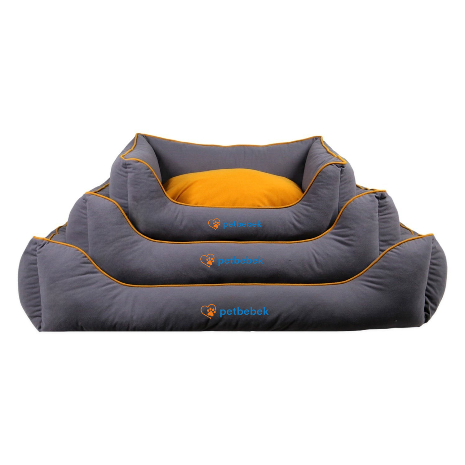 Petbebek™, Çift Taraflı Minderli, Ultra Yumuşak, Kaydırmaz Tabanlı, Yıkanabilir Kedi ve Köpek Yatağı