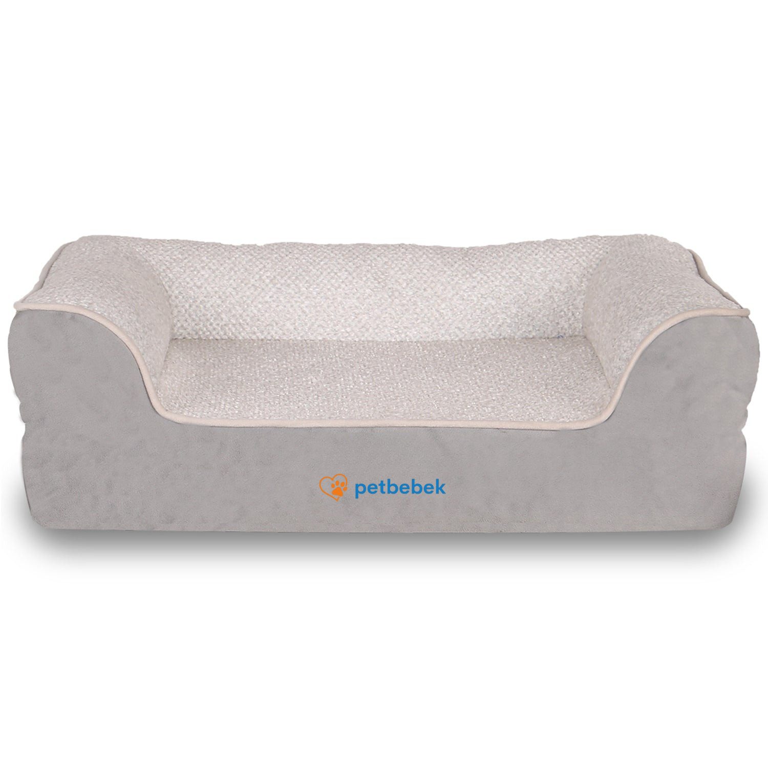 Petbebek™, Visco Süngerli,%100 Su Geçirmez, Kolay Temizlenen, Çıkarılabilir Kılıflı, Kedi ve Köpek Yatağı
