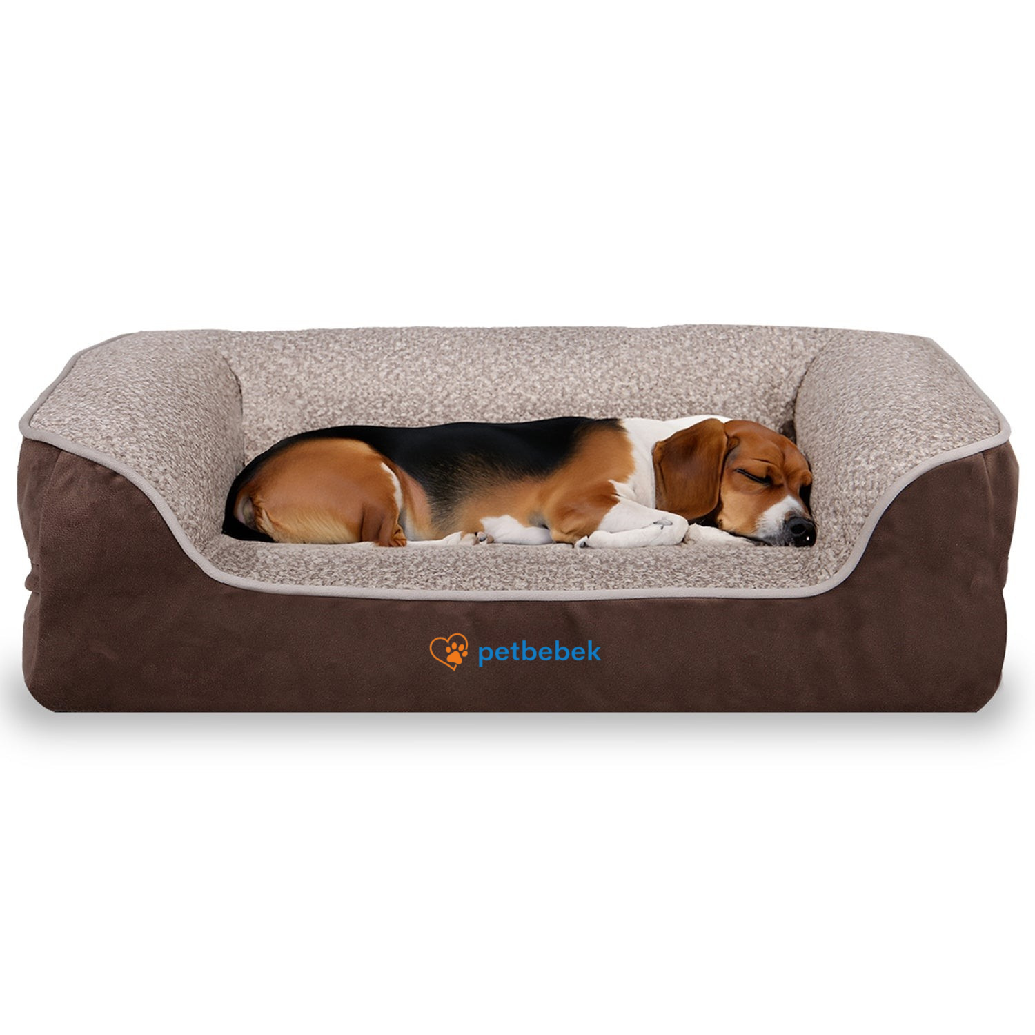 Petbebek™, Visco Süngerli,%100 Su Geçirmez, Kolay Temizlenen, Çıkarılabilir Kılıflı, Kedi ve Köpek Yatağı