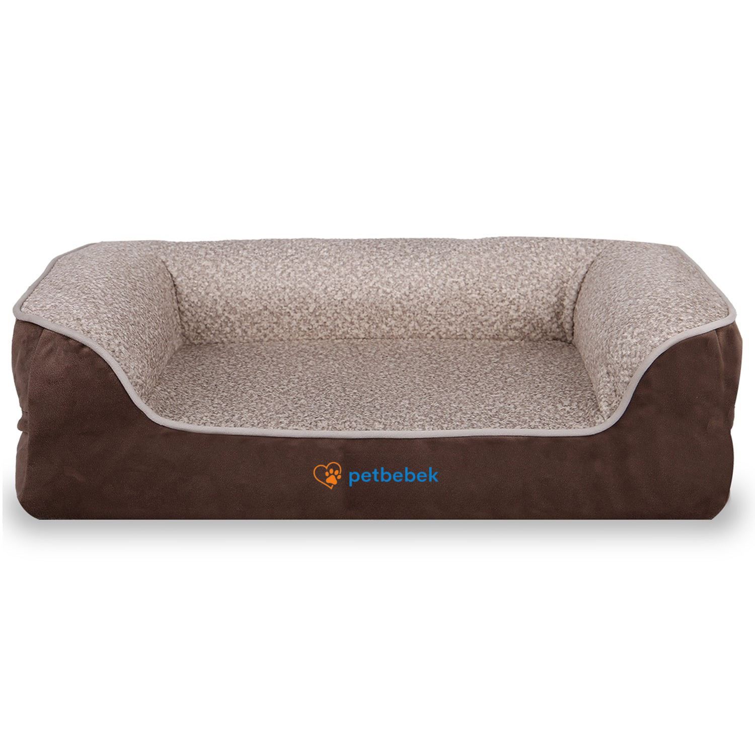 Petbebek™, Visco Süngerli,%100 Su Geçirmez, Kolay Temizlenen, Çıkarılabilir Kılıflı, Kedi ve Köpek Yatağı