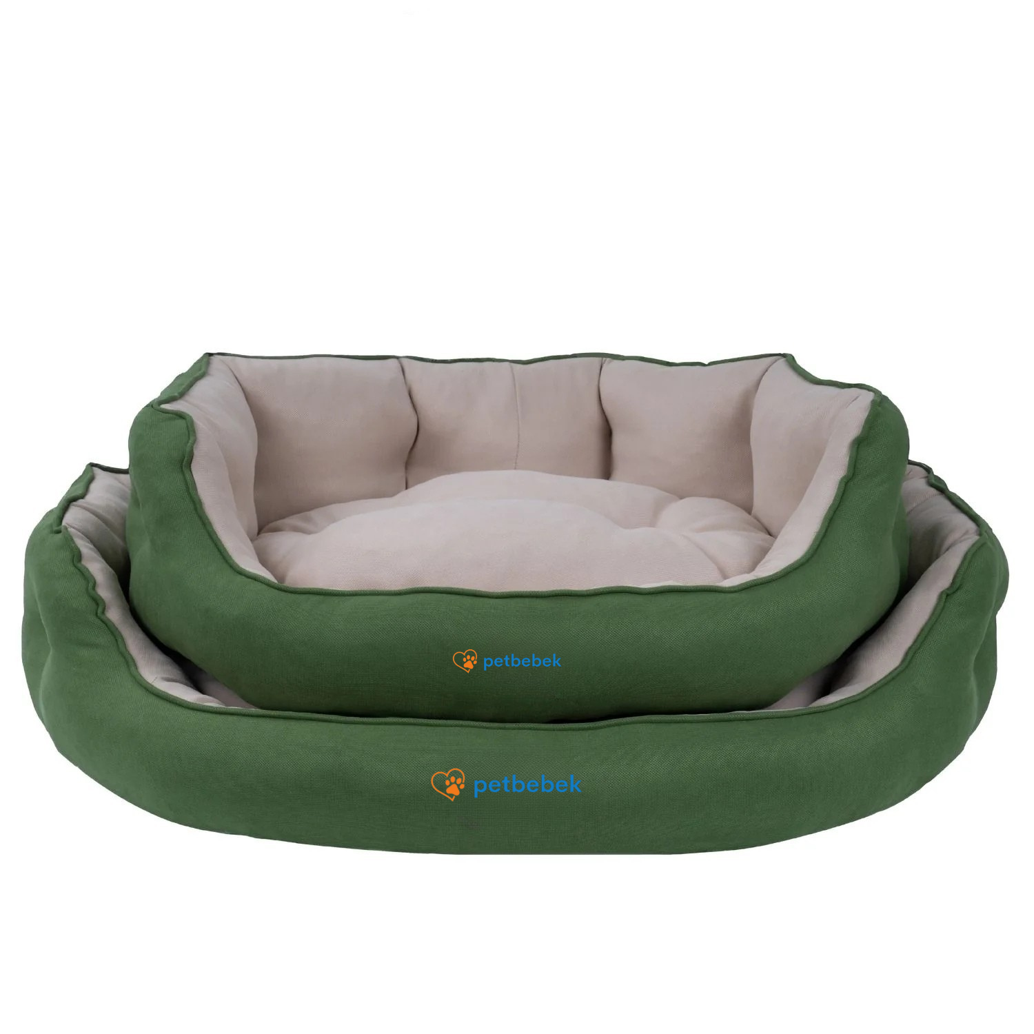 Petbebek™  Yazlık Kumaşlı, Ultra Yumuşak, Kaydırmaz Tabanlı, Yıkanabilir Kedi ve Köpek Yatağı