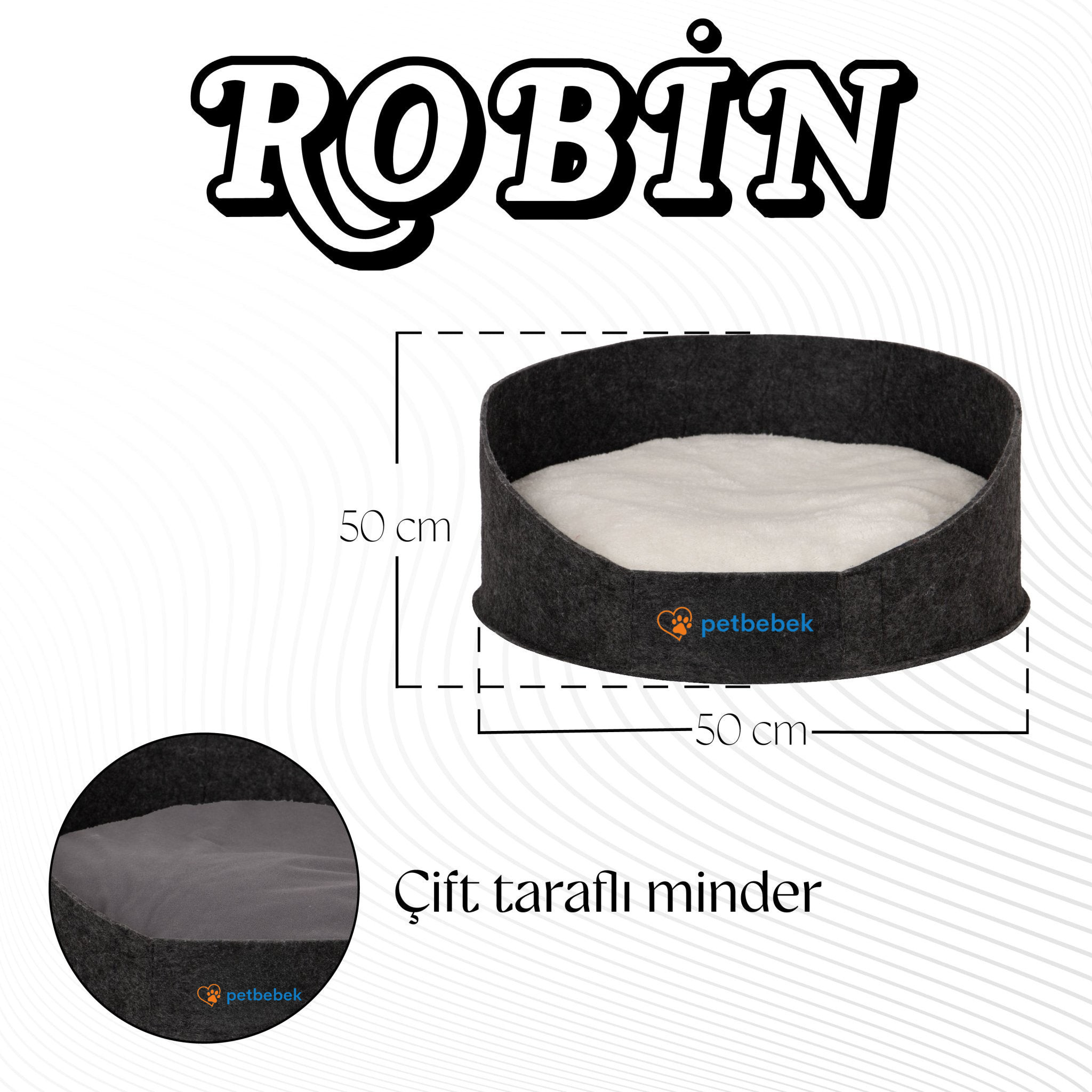 Petbebek™, Keçe Kedi ve Köpek Yatağı