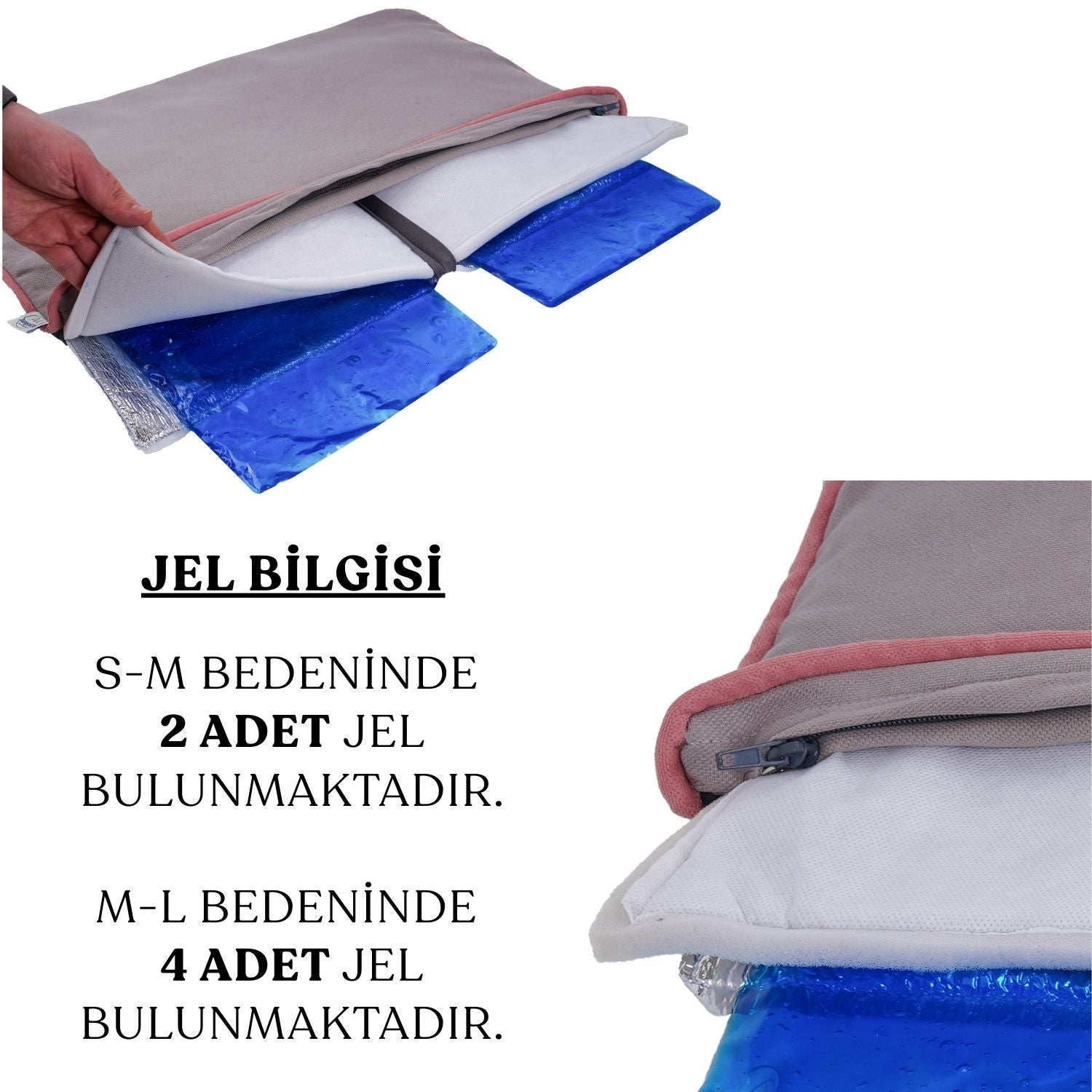 Petbebek™ Termal Mat 2’si 1 Arada Jel Dolgulu, Kışın Isıtıcı & Yazın Serinletici Etkili Kedi Ve Köpek Matı (Gri)