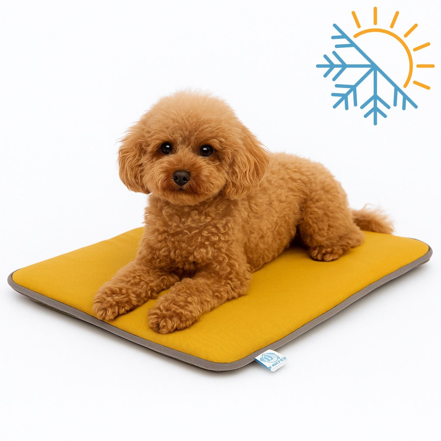 Petbebek™  Termal Mat, 2’si 1 Arada Jel Dolgulu, Kışın Isıtıcı & Yazın Serinletici Etkili Kedi Ve Köpek Matı (Sarı)