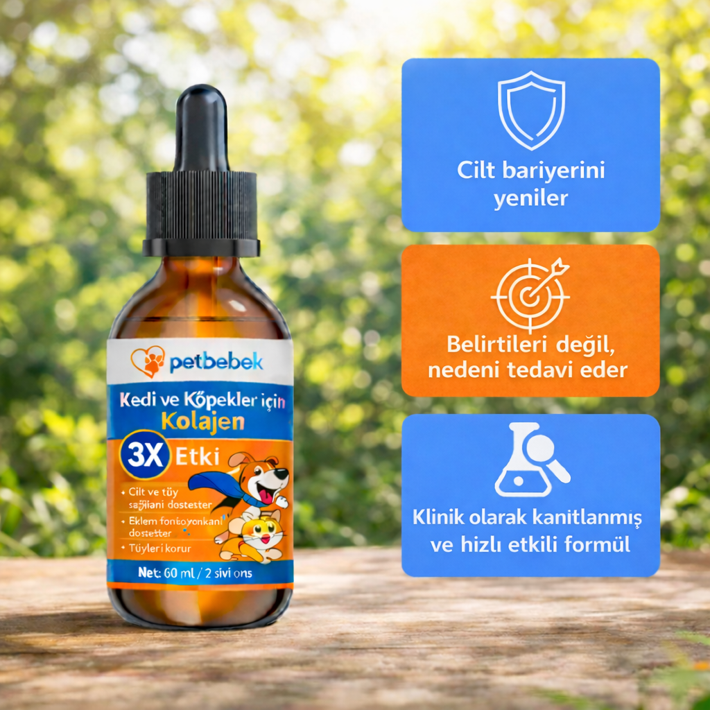 Petbebek™ Kedi ve Köpekler İçin 3 Kat Etkili Premium Sıvı Kolajen