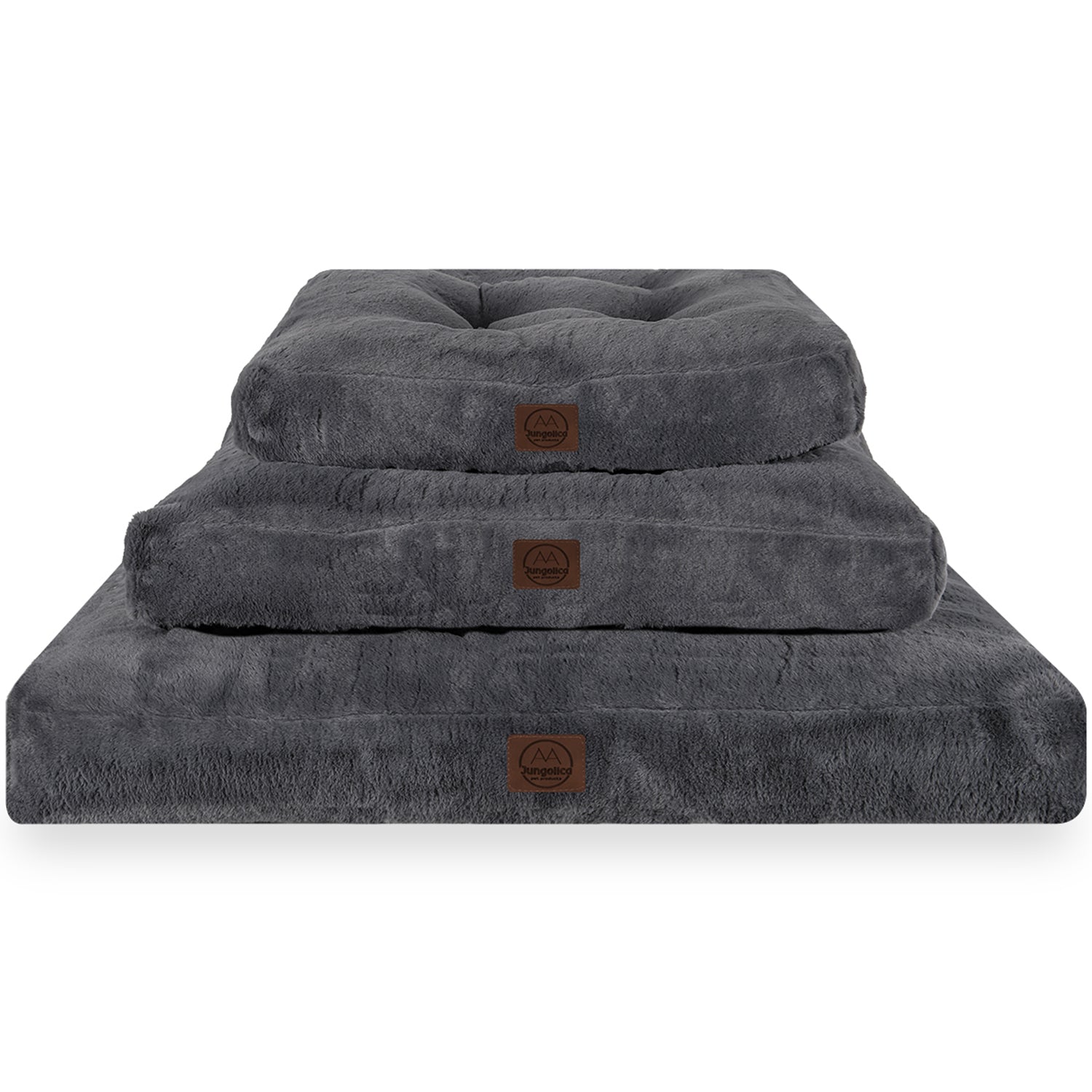 Petbebek™, Ultra Yumuşak, Kaydırmaz Tabanlı, Konforlu Kedi ve Köpek Minderi (Antrasit)