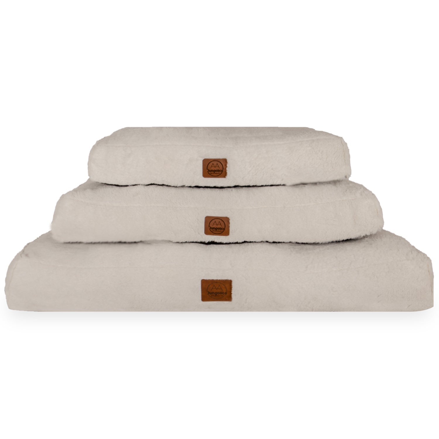 Petbebek™ Max, Ultra Yumuşak, Kaydırmaz Tabanlı, Konforlu Kedi ve Köpek Minderi (Ekru)