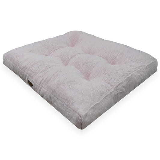 Petbebek™, Ultra Yumuşak, Kaydırmaz Tabanlı, Konforlu Kedi ve Köpek Minderi (Pembe)