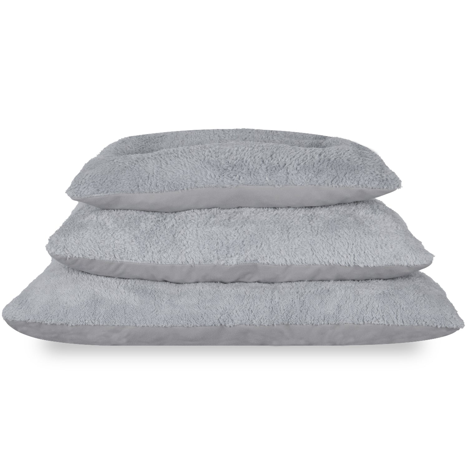 Petbebek™, Çift Taraflı Kullanılabilen, Yıkanabilir Kedi ve Köpek Minderi (Açık Gri & Gri)