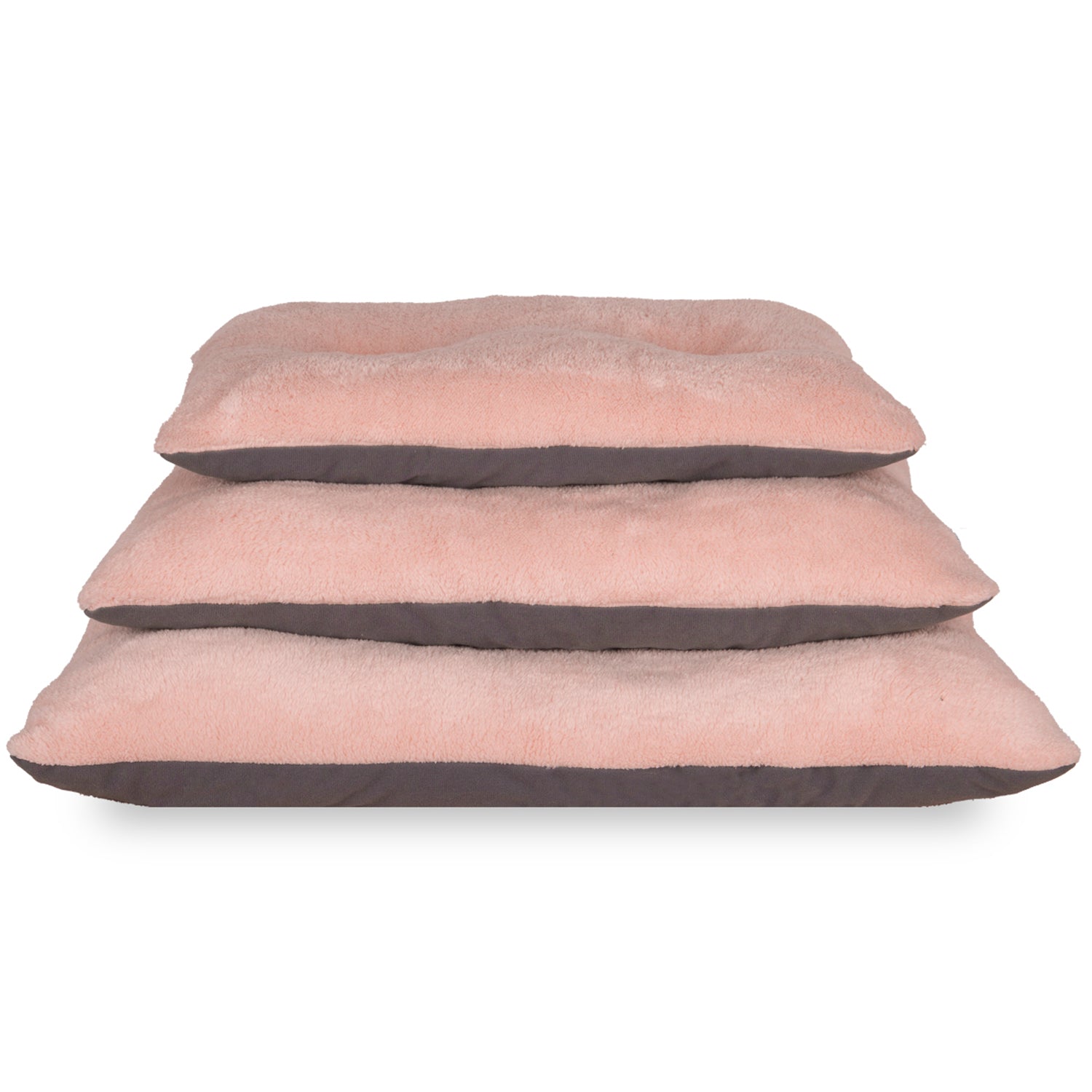 Petbebek™, Çift Taraflı Kullanılabilen, Yıkanabilir Kedi ve Köpek Minderi (Pembe & Antrasit)