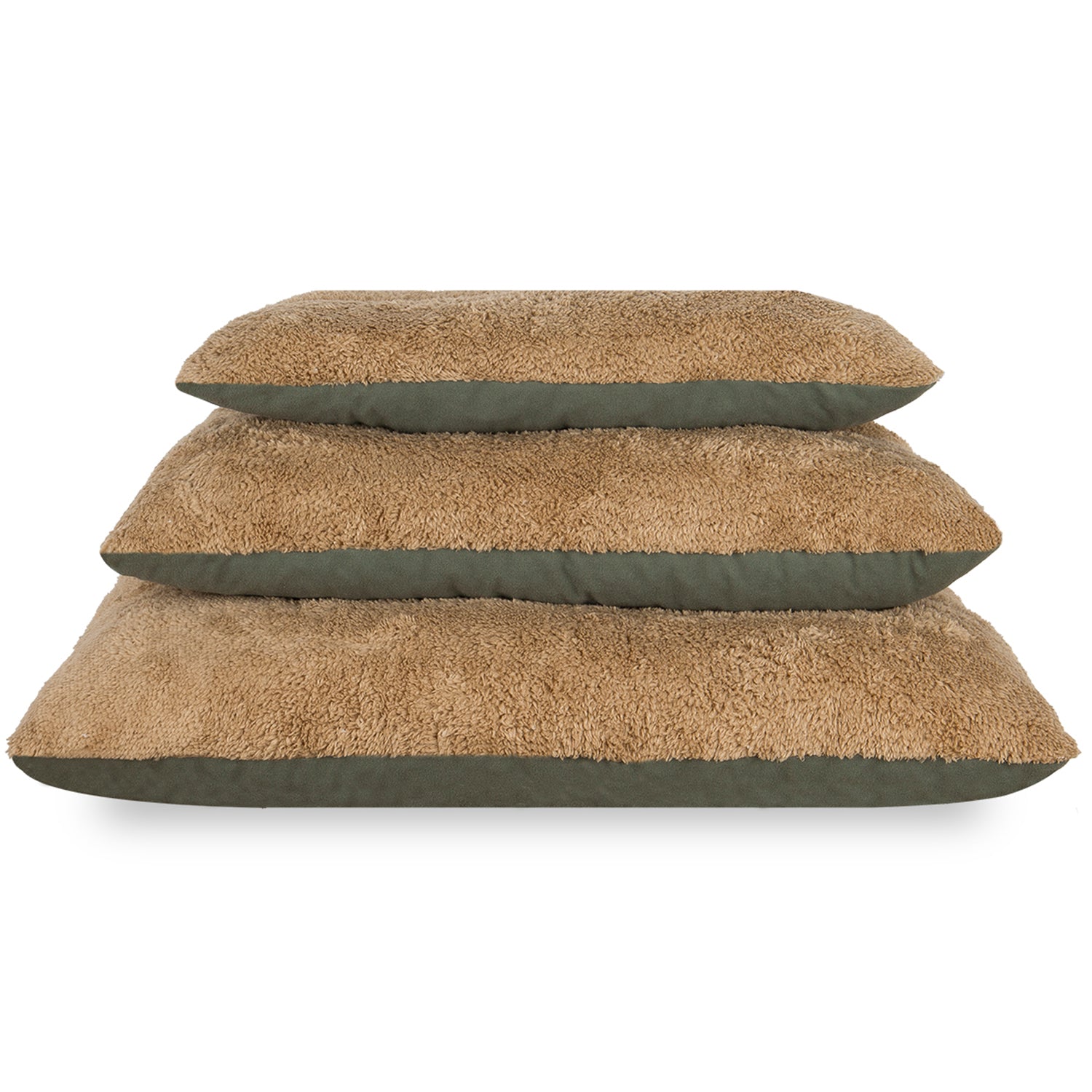 Petbebek™, Çift Taraflı Kullanılabilen, Yıkanabilir Kedi ve Köpek Minderi (Yeşil & Zeytin Yeşili)