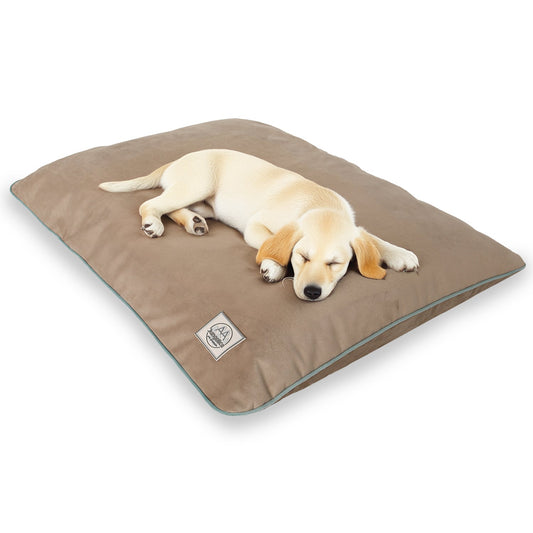 Petbebek™, Tırmalamaya Dayanıklı, Tüy Tutmayan Kumaş, Çıkarılabilir Kılıflı, Kedi, Köpek Yer Minderi (Bej)