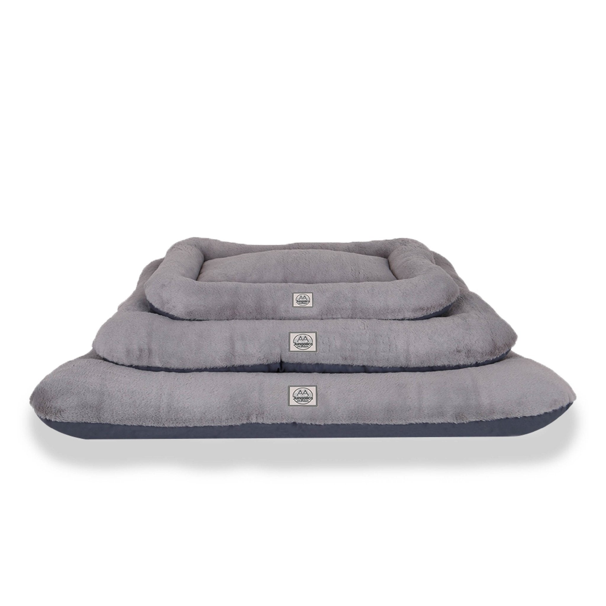 Petbebek™ Sally, %100 Su Geçirmez Alezli, Çift Taraflı, Dört Mevsim Kullanılabilen Kedi ve Köpek Yatağı (Gri)